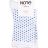 Oroblu - Strømper - Note Woman Bamboo Dots Roll Top - White/Blue Dots