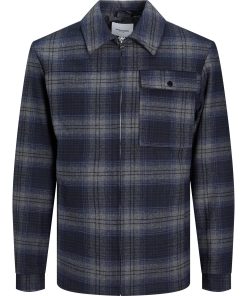 Johnson Wool Jacket - Navy Blazer Check
