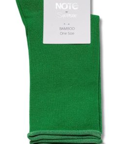 Oroblu - Strømper - Note Woman Bamboo Roll Top - Green