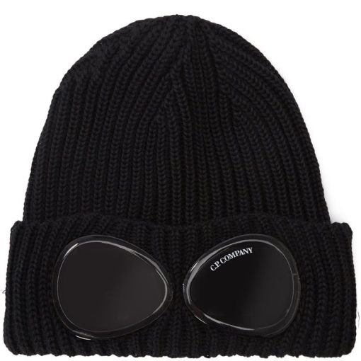 C.P. Company Goggle Merino Beanie Sort